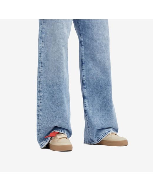 Off-White c/o Virgil Abloh White New Low Vulcanized Leather Sneaker for men