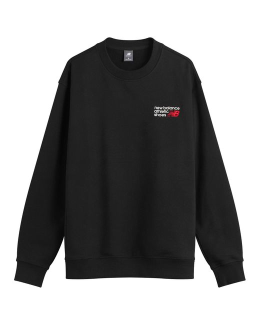 New Balance Black Athletics Relaxed Premium Crewneck