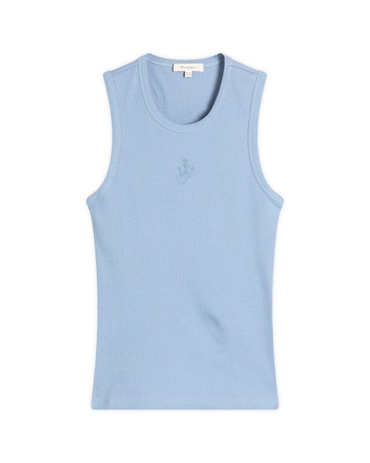 J.W. Anderson Blue Anchor Embroidery Vest