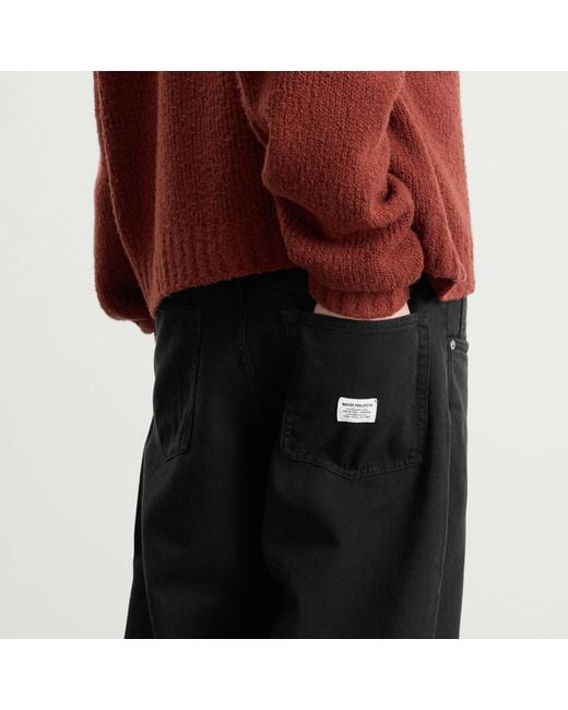 Norse Projects Black Korshavn Relaxed Twill 5 Pocket Trousers for men