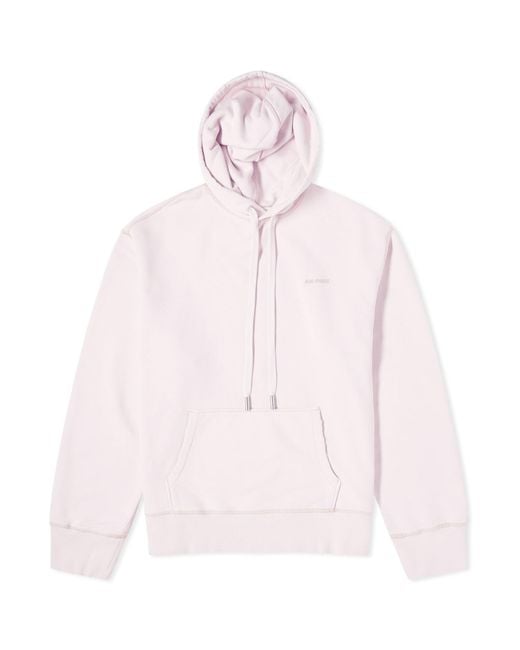 AMI Pink Ami Fade Out Logo Hoodie