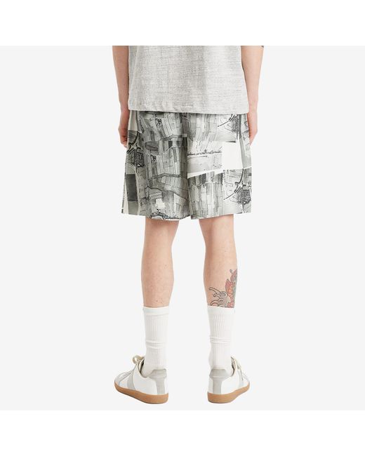 Rohe Multicolor Silk Drawstring Shorts for men
