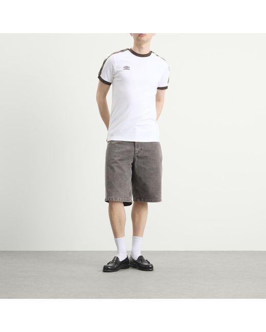 Umbro White Taped T-Shirt for men