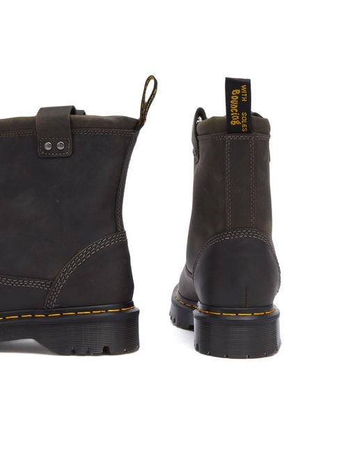 Dr. Martens Gray Anistone Lo Leather Chelsea Boots | Smart Closet