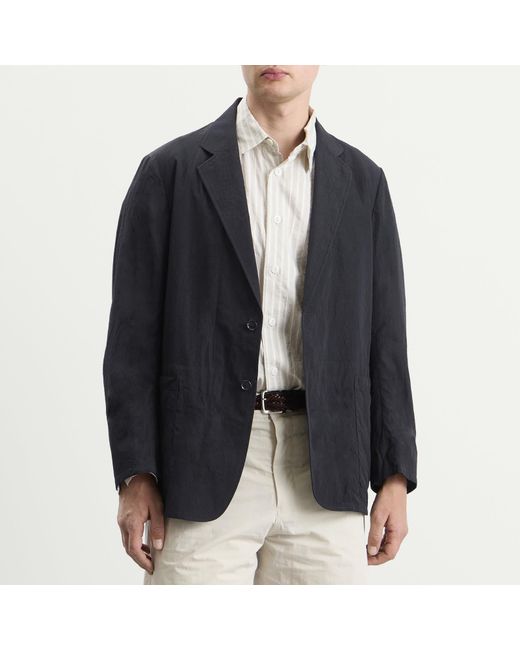 Kaptain Sunshine Black Wool Vintage Take Easy Jacket for men
