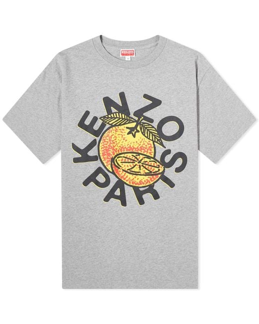KENZO Gray Big T-Shirt for men