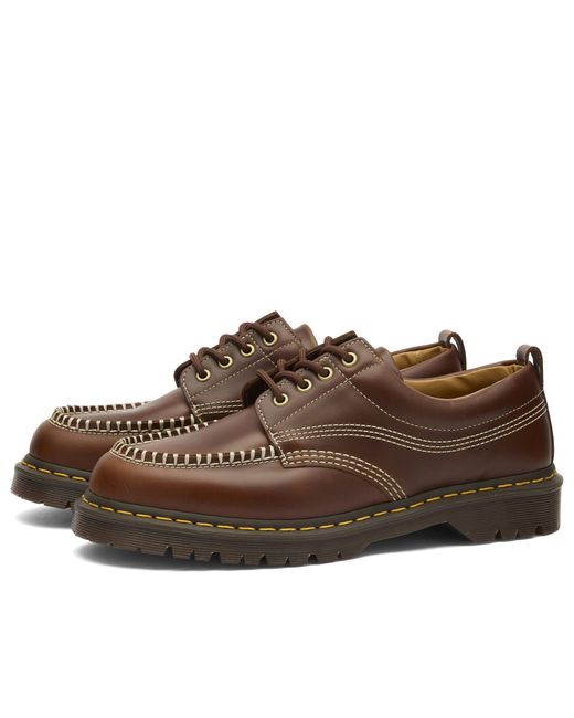 Dr. Martens Brown Lowell Leather Shoe for men