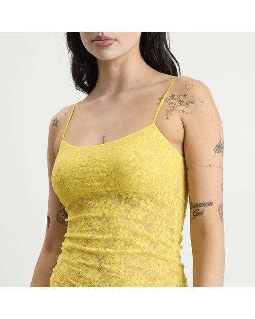 Fruity Booty Yellow Lace Vest