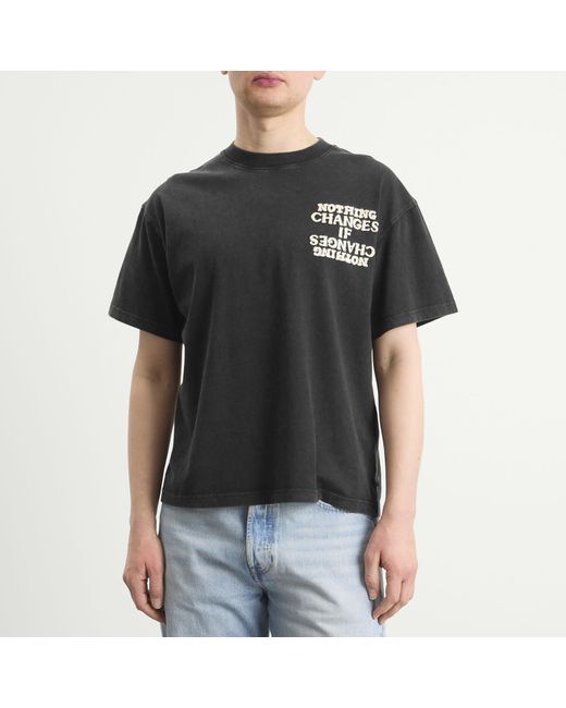 Honor The Gift Black Nothing Changes T-Shirt for men