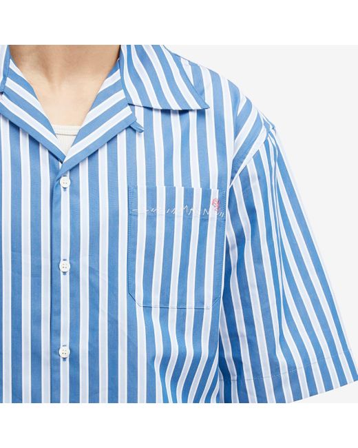 Marni Blue Stripe Vacation Shirt for men