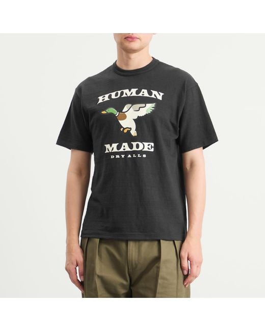 Human Made Black Flying Duck T-Shirt for men