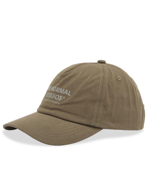 Pas Normal Studios Green Off-Race Cotton Cap for men
