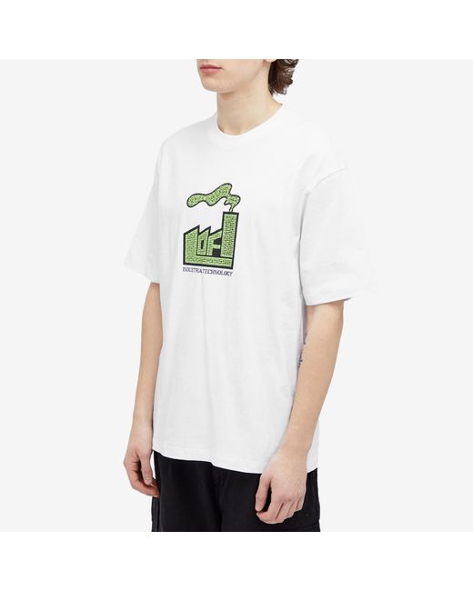 LO-FI White Plume T-Shirt for men