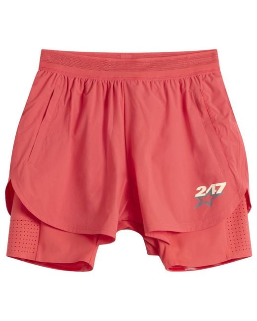REPRESENT 247 Red Hybrid Short for men