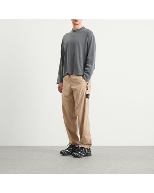 Stone Island Natural Tela Paracadute Trousers for men