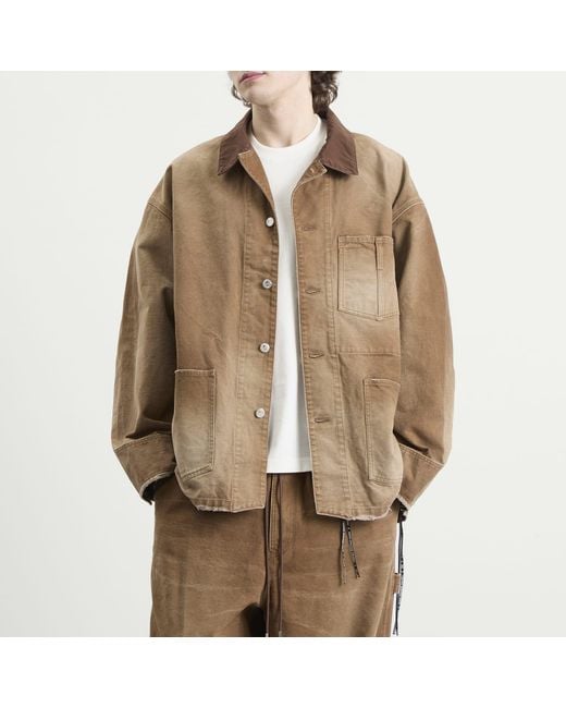 MASTERMIND WORLD Brown Utility Jacket for men