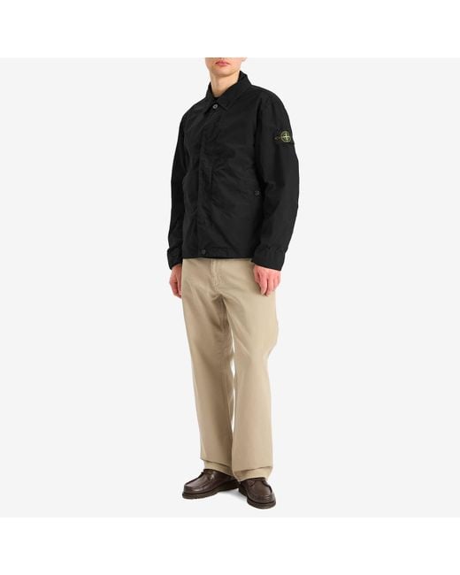 Stone Island Light Compact Touch Poly-Tc Jacket in Black for Men