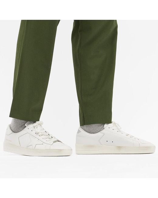 Golden Goose Deluxe Brand White Stardan Sneakers for men