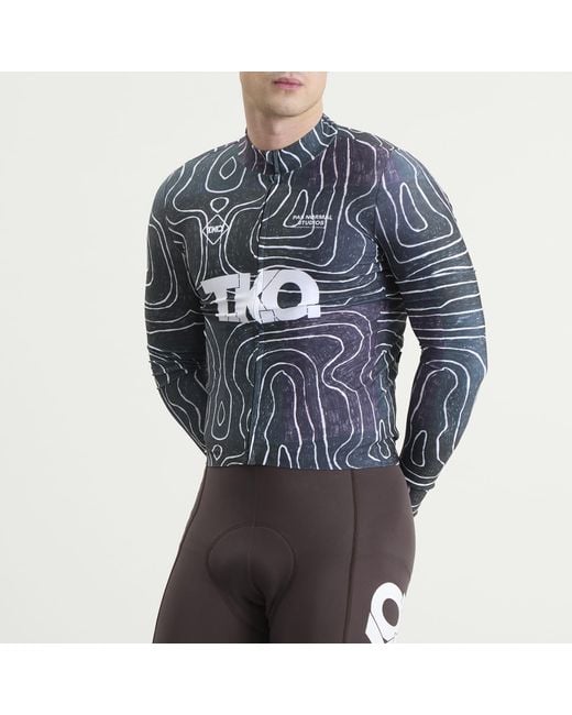 Pas Normal Studios T.K.O. Mechanism Long Sleeve Jersey in Grey for
