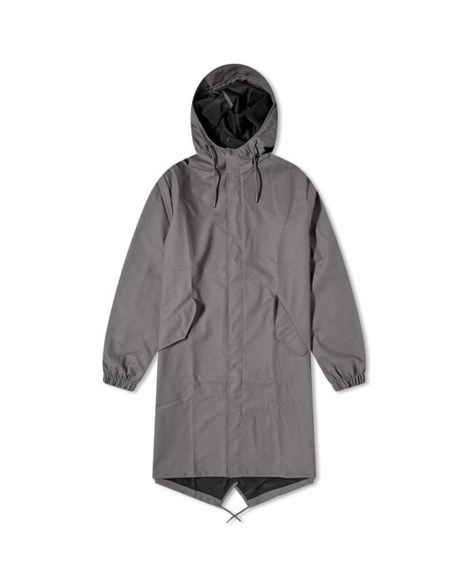 Rains Gray Fishtail Parka Jacket for men