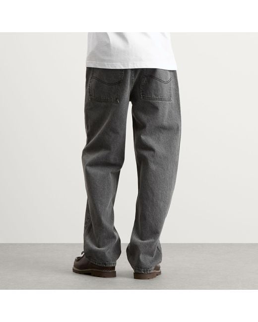 Dime Gray Classic Relaxed Denim Pants for men