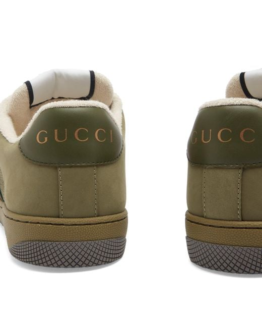Gucci Green Screener Cotton Ripstop Sneaker for men