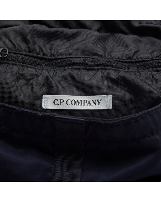 C P Company Blue Nylon B Shoulder Pouch for men