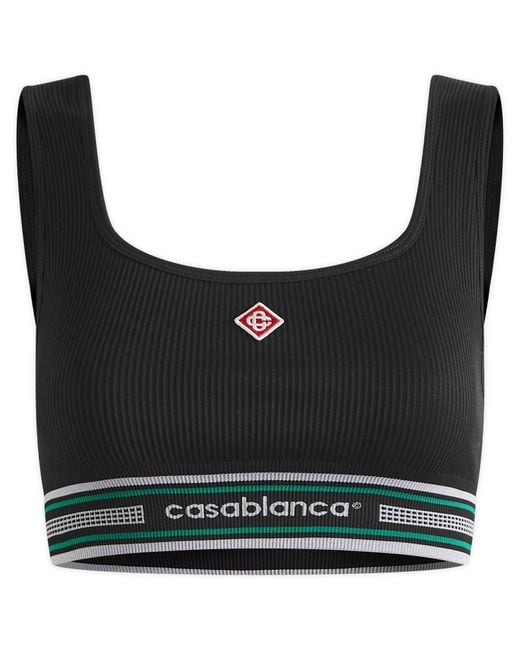 Casablanca Black Seamless Top
