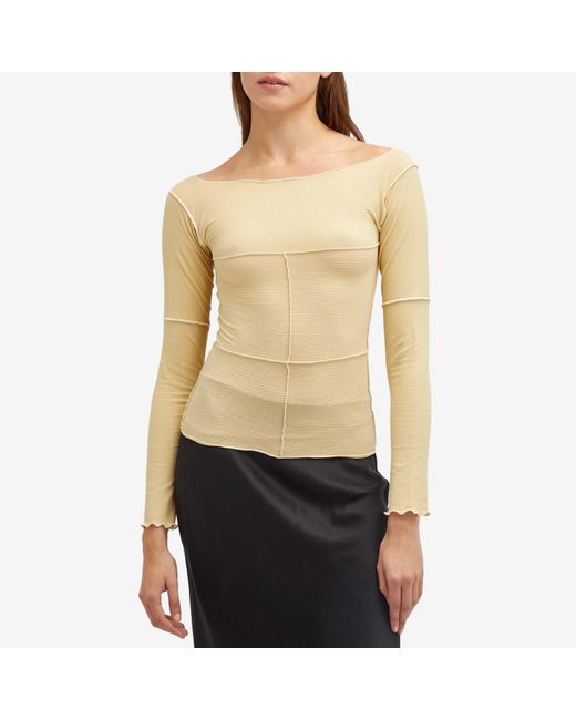 Baserange Natural Cinder Long Sleeve Top