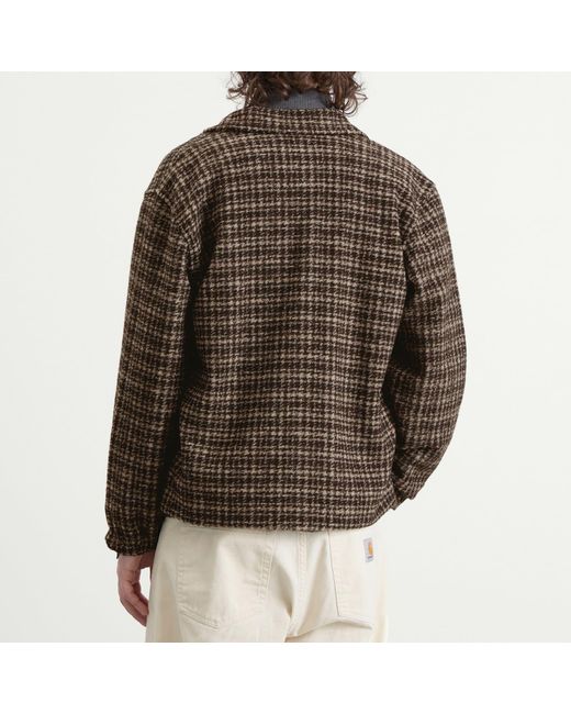 Universal Works Green Jacquard Knit Rams Jacket for men