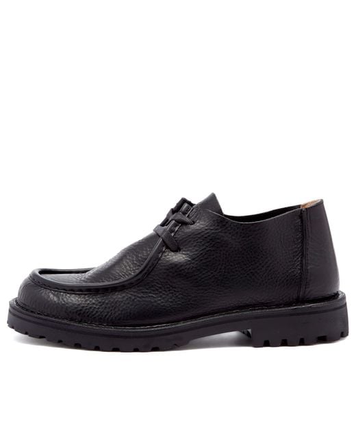 Astorflex Black Beenflex Grain Leather Shoe for men
