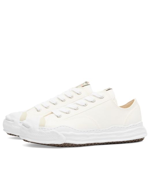 Maison Mihara Yasuhiro White Peterson 23 Original Sole Toe Cap Lowcut Canvas S Sneakers for men