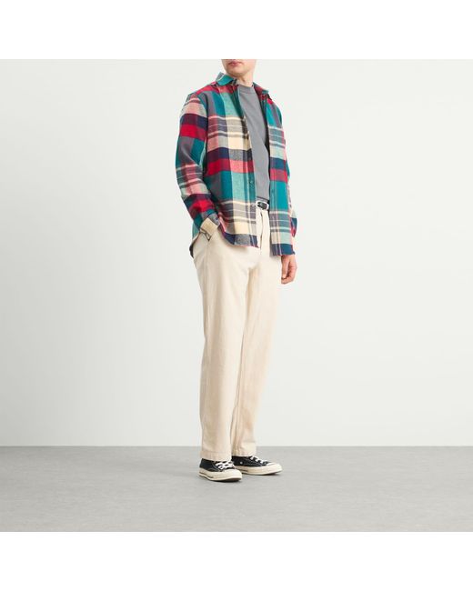 Portuguese Flannel Multicolor Tintor Flannel Check Shirt for men