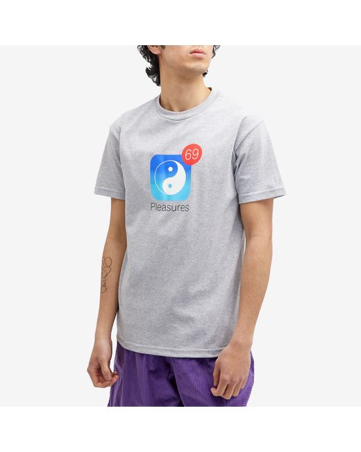 Pleasures Blue Notify T-Shirt for men