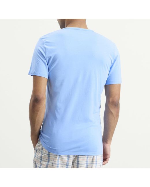Calvin Klein Blue Crew Neck T-Shirt for men