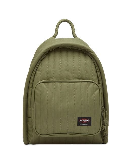 Eastpak Green X Craig Quilted Padded Pak'R Backpack
