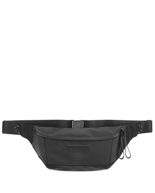 Master Piece Black Slick Waist Bag for men