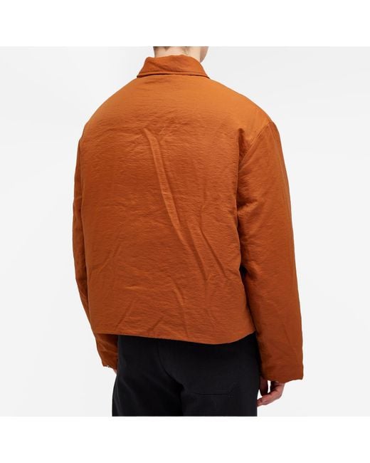 Acne Brown Orst Technical Viscose Jacket for men