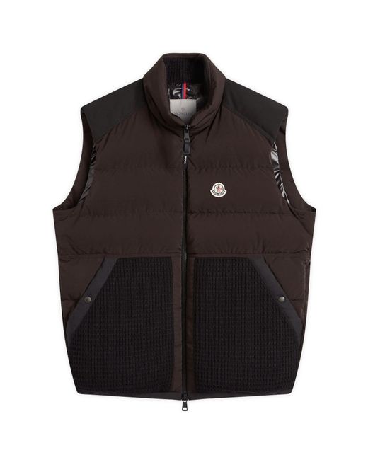Moncler Black Larci Rip Stop Vest for men