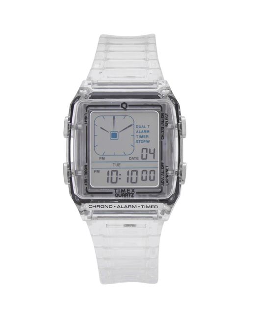 Timex Gray Q Lca Transparent 35Mm Watch
