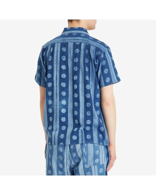 Kardo Blue Chintan Shibori Dye Vacation Shirt for men
