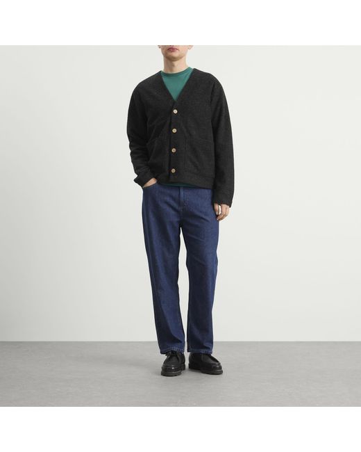 Folk Blue Barrel Leg Pant for men