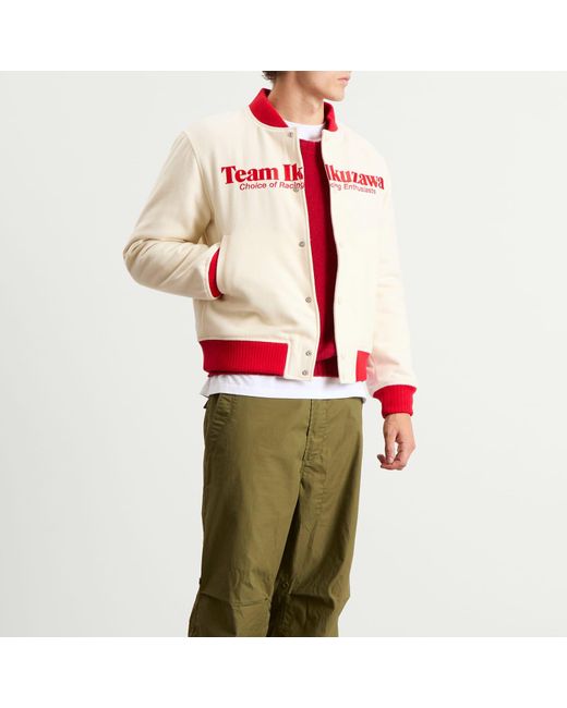 Team Ikuzawa Red Wool Team Jacket for men
