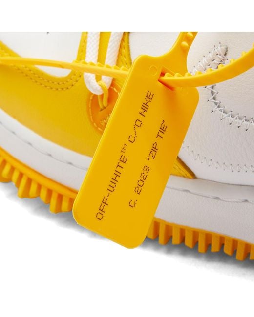 NIKE X OFF-WHITE Yellow X Off- Air Force 1 Mid Sp Sneakers