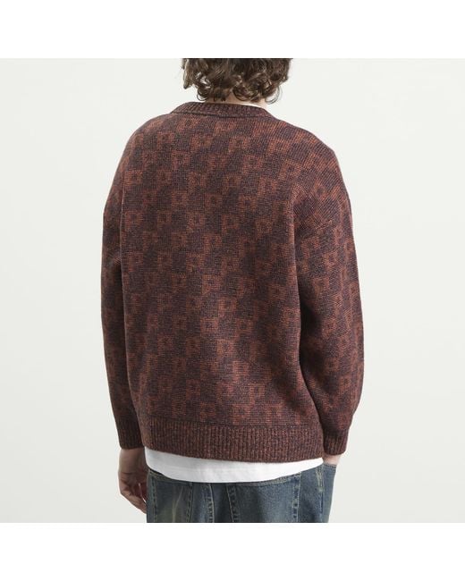 POLAR SKATE Brown P Pattern George Jumper for men
