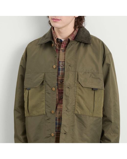 Brain Dead Green Cropped Chore Jacket for men