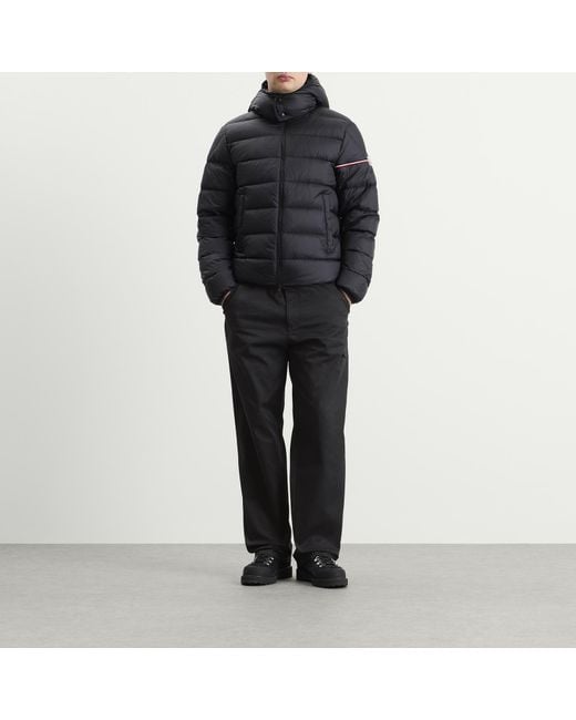 Moncler Blue Gabardine Cotton Trousers for men