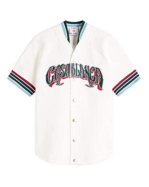 Casablanca White Baseball Top