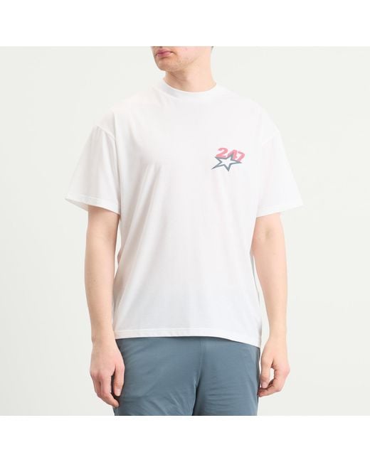 REPRESENT 247 White Represent Team 247 Star Print Oversized T-Shirt for men
