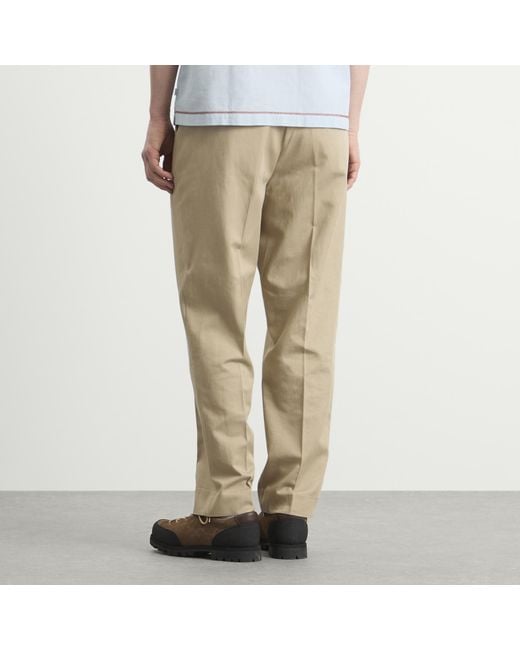 Wax London Natural Aubyn Pleated Trousers for men